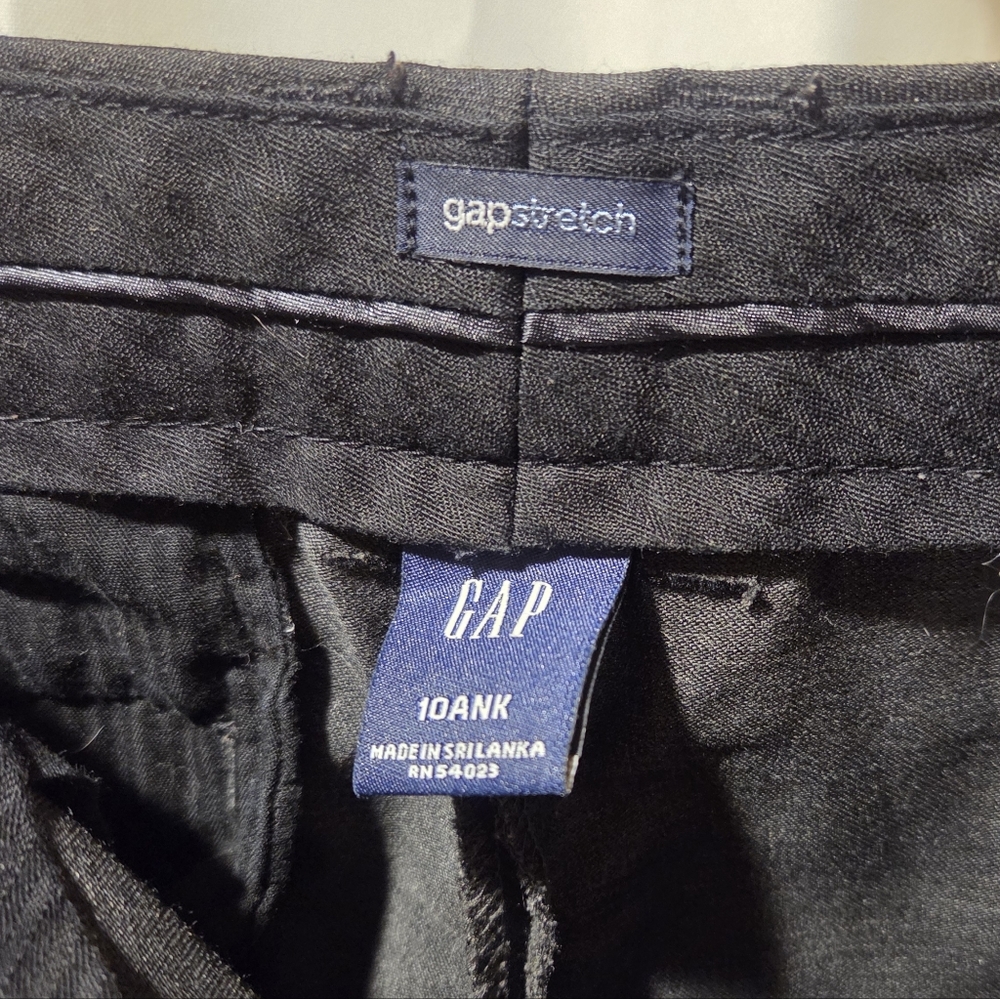 Womens Gap Ankle Length Size 10 Pinstripe Pants Wool Blend - Picture 3 of 4